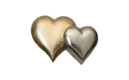 Hjerter - patinerede