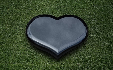 Hjerte Black - Poleret